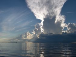 Storm Over Bimini. Taken after Katrina had left the Bahamas. by Claudia Creson 